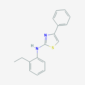 molecular formula C17H16N2S B289492 N-(2-ethylphenyl)-4-phenyl-1,3-thiazol-2-amine 