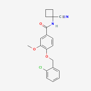 4-[(2-chlorophenyl)methoxy]-N-(1-cyanocyclobutyl)-3-methoxybenzamide