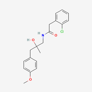 molecular formula C19H22ClNO3 B2894921 2-(2-chlorophenyl)-N-(2-hydroxy-3-(4-methoxyphenyl)-2-methylpropyl)acetamide CAS No. 1396884-30-2