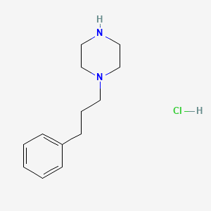molecular formula C13H21ClN2 B2894929 1-(3-Phenyl-propyl)-piperazine hydrochloride CAS No. 435345-43-0