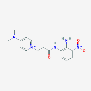 N-(2-amino-3-nitrophenyl)-3-[4-(dimethylamino)pyridin-1-ium-1-yl]propanamide