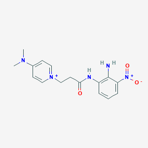 molecular formula C16H20N5O3+ B289494 N-(2-amino-3-nitrophenyl)-3-[4-(dimethylamino)pyridin-1-ium-1-yl]propanamide 