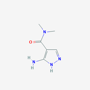 5-amino-N,N-dimethyl-1H-pyrazole-4-carboxamide