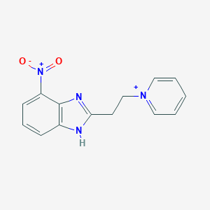 1-[2-(4-nitro-1H-benzimidazol-2-yl)ethyl]pyridinium