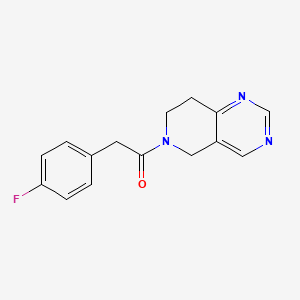 molecular formula C15H14FN3O B2895006 1-(7,8-dihydropyrido[4,3-d]pyrimidin-6(5H)-yl)-2-(4-fluorophenyl)ethanone CAS No. 1797183-59-5