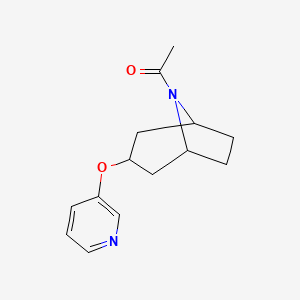 1-((1R,5S)-3-(pyridin-3-yloxy)-8-azabicyclo[3.2.1]octan-8-yl)ethanone