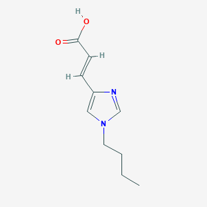 molecular formula C10H14N2O2 B289502 3-(1-butyl-1H-imidazol-4-yl)acrylic acid 