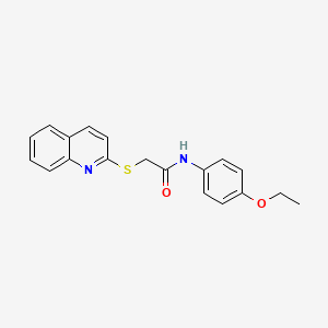 molecular formula C19H18N2O2S B2895028 N-(4-ethoxyphenyl)-2-(quinolin-2-ylsulfanyl)acetamide CAS No. 670273-96-8