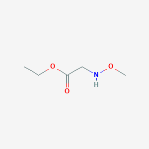 molecular formula C5H11NO3 B2895030 Ethyl 2-methoxyaminoacetate CAS No. 78191-07-8