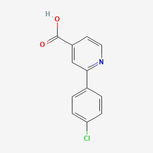 molecular formula C12H8ClNO2 B2895035 2-(4-Chlorophenyl)isonicotinic acid CAS No. 500586-44-7