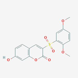 3-((2,5-dimethoxyphenyl)sulfonyl)-7-hydroxy-2H-chromen-2-one