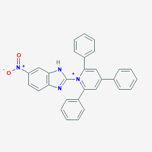 molecular formula C30H21N4O2+ B289505 1-(5-nitro-1H-benzimidazol-2-yl)-2,4,6-triphenylpyridinium 