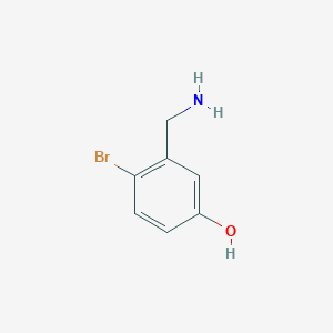 molecular formula C7H8BrNO B2895055 3-(Aminomethyl)-4-bromophenol CAS No. 1243460-09-4