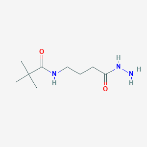 N-[3-(hydrazinecarbonyl)propyl]-2,2-dimethylpropanamide
