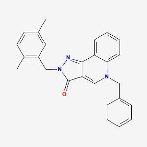 5-benzyl-2-(2,5-dimethylbenzyl)-2,5-dihydro-3H-pyrazolo[4,3-c]quinolin-3-one