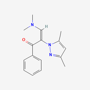 (E)-3-(dimethylamino)-2-(3,5-dimethyl-1H-pyrazol-1-yl)-1-phenyl-2-propen-1-one