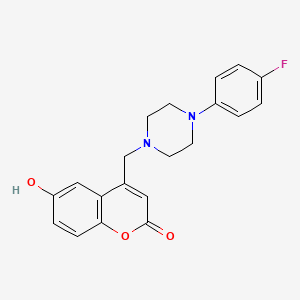 4-[[4-(4-Fluorophenyl)piperazin-1-yl]methyl]-6-hydroxychromen-2-one