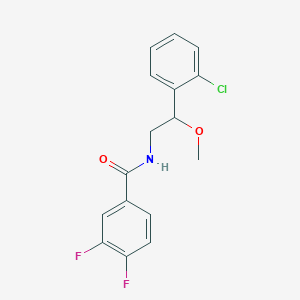 molecular formula C16H14ClF2NO2 B2895122 N-(2-(2-氯苯基)-2-甲氧基乙基)-3,4-二氟苯甲酰胺 CAS No. 1788847-92-6
