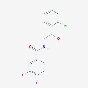 molecular formula C16H14ClF2NO2 B2895122 N-[2-(2-chlorophenyl)-2-methoxyethyl]-3,4-difluorobenzamide CAS No. 1788847-92-6