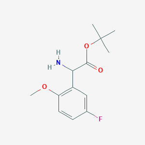 Tert-butyl 2-amino-2-(5-fluoro-2-methoxyphenyl)acetate