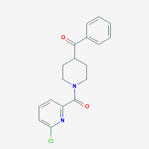 molecular formula C18H17ClN2O2 B2895144 [1-(6-Chloropyridine-2-carbonyl)piperidin-4-yl]-phenylmethanone CAS No. 2224554-46-3