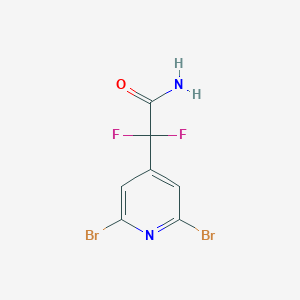 molecular formula C7H4Br2F2N2O B2895155 2-(2,6-Dibromopyridin-4-yl)-2,2-difluoroacetamide CAS No. 2503205-13-6