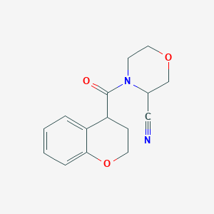 4-(3,4-dihydro-2H-1-benzopyran-4-carbonyl)morpholine-3-carbonitrile