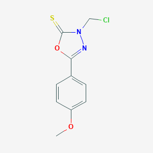 molecular formula C10H9ClN2O2S B289517 3-(chloromethyl)-5-(4-methoxyphenyl)-1,3,4-oxadiazole-2(3H)-thione 