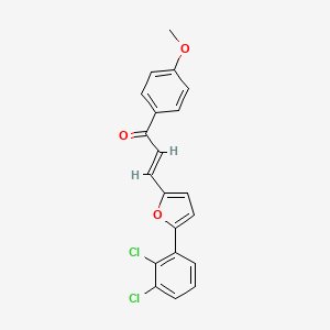 (E)-3-(5-(2,3-dichlorophenyl)furan-2-yl)-1-(4-methoxyphenyl)prop-2-en-1-one