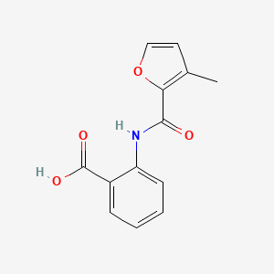 molecular formula C13H11NO4 B2895186 2-[(3-甲基呋喃-2-甲酰)氨基]苯甲酸 CAS No. 424809-74-5