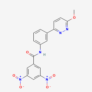 N-[3-(6-methoxypyridazin-3-yl)phenyl]-3,5-dinitrobenzamide