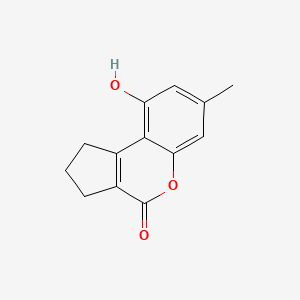 molecular formula C13H12O3 B2895194 9-羟基-7-甲基-2,3-二氢环戊并[c]色烯-4(1H)-酮 CAS No. 131526-95-9