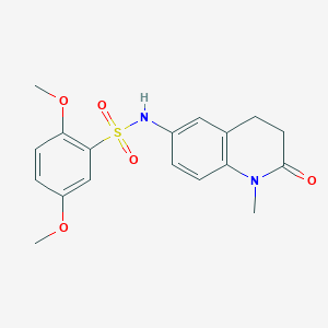 2,5-dimethoxy-N-(1-methyl-2-oxo-1,2,3,4-tetrahydroquinolin-6-yl)benzenesulfonamide