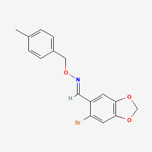 6-bromo-1,3-benzodioxole-5-carbaldehyde O-(4-methylbenzyl)oxime