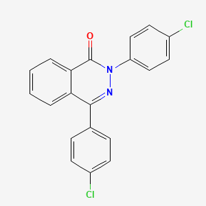 molecular formula C20H12Cl2N2O B2895212 2,4-Bis(4-chlorophenyl)phthalazin-1-one CAS No. 478048-21-4