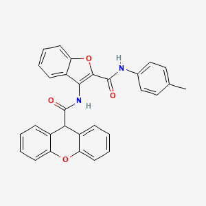 N-(2-(p-tolylcarbamoyl)benzofuran-3-yl)-9H-xanthene-9-carboxamide