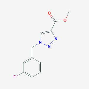 methyl 1-[(3-fluorophenyl)methyl]-1H-1,2,3-triazole-4-carboxylate