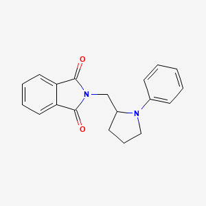 molecular formula C19H18N2O2 B2895231 2-((1-苯基吡咯烷-2-基)甲基)异吲哚啉-1,3-二酮 CAS No. 1795488-20-8