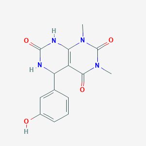 5-(3-hydroxyphenyl)-1,3-dimethyl-5,6-dihydropyrimido[4,5-d]pyrimidine-2,4,7(1H,3H,8H)-trione