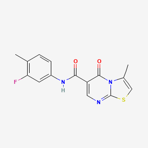 N-(3-fluoro-4-methylphenyl)-3-methyl-5-oxo-5H-thiazolo[3,2-a]pyrimidine-6-carboxamide