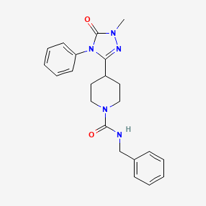 N-benzyl-4-(1-methyl-5-oxo-4-phenyl-4,5-dihydro-1H-1,2,4-triazol-3-yl)piperidine-1-carboxamide