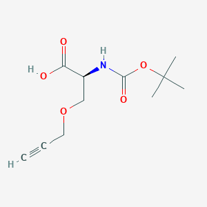 molecular formula C11H17NO5 B2895248 (S)-2-叔丁氧羰基氨基-3-炔丙氧基-丙酸 CAS No. 145205-94-3