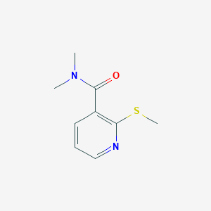 molecular formula C9H12N2OS B2895251 N,N-dimethyl-2-(methylsulfanyl)pyridine-3-carboxamide CAS No. 150374-72-4