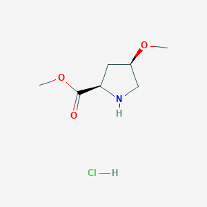 molecular formula C7H14ClNO3 B2895255 (4R)-4-Methoxy-D-proline methyl ester HCl CAS No. 1628605-28-6