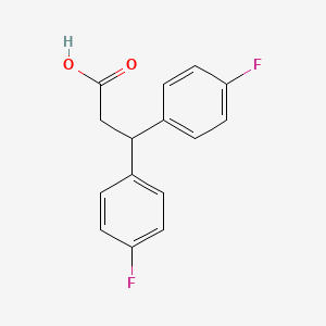 molecular formula C15H12F2O2 B2895262 3,3-双(4-氟苯基)丙酸 CAS No. 342-75-6