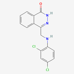 molecular formula C15H11Cl2N3O B2895270 4-[(2,4-dichloroanilino)methyl]-1(2H)-phthalazinone CAS No. 303995-64-4