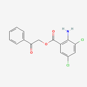 2-Oxo-2-phenylethyl 2-amino-3,5-dichlorobenzenecarboxylate