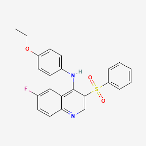 N-(4-ethoxyphenyl)-6-fluoro-3-(phenylsulfonyl)quinolin-4-amine
