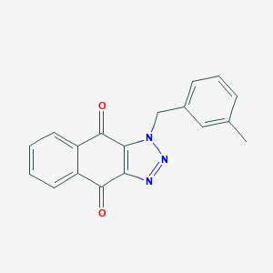 molecular formula C18H13N3O2 B289530 1-(3-methylbenzyl)-1H-naphtho[2,3-d][1,2,3]triazole-4,9-dione 