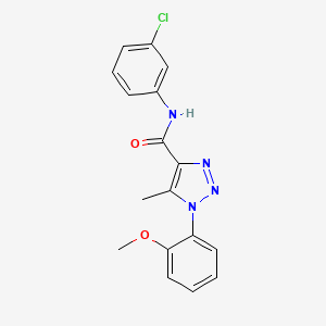 N-(3-chlorophenyl)-1-(2-methoxyphenyl)-5-methyl-1H-1,2,3-triazole-4-carboxamide